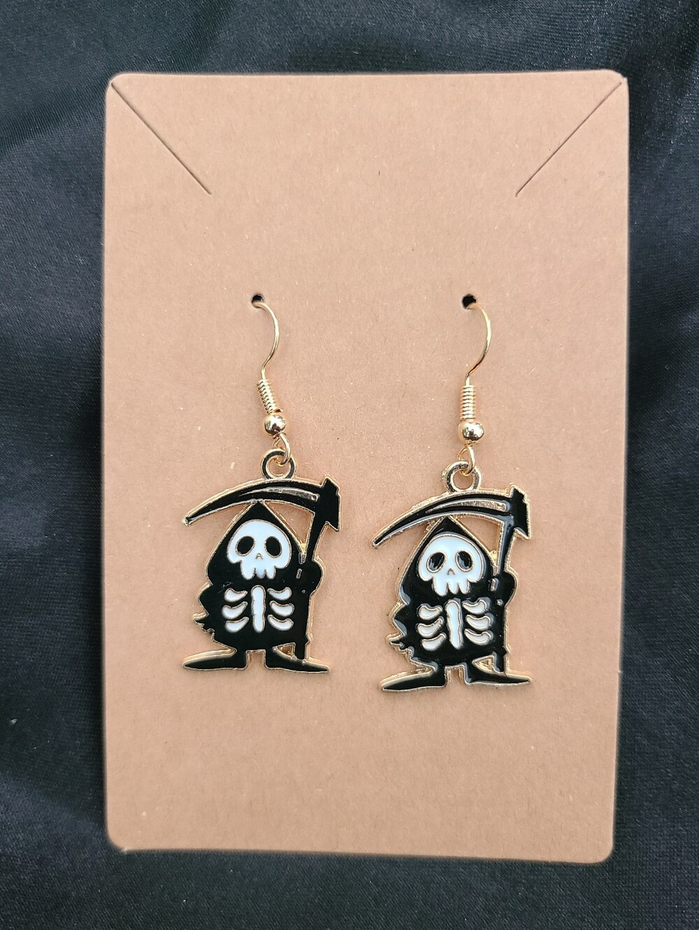 Grim Reaper Dangle Earrings - Halloween Earrings